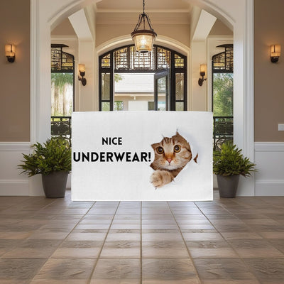 Cat Lovers Funny Welcome Mat